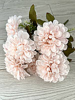 Штучні георгіни. Букет штучних георгін (ніжно-рожеві, 42 см), фото 7