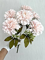 Штучні георгіни. Букет штучних георгін (ніжно-рожеві, 42 см), фото 6
