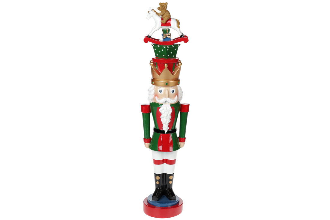 Новорічна декоративна фігура Лускунчик, 52см 837-142, фото 1