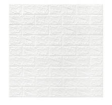 Самоклеюча декоративна 3D панель 700x770x7мм Біла цегла (ZW-1)