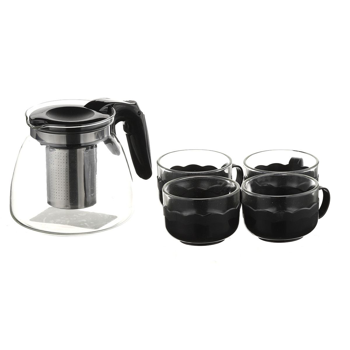 Набір заварник і 4 чашки A-PLUS 0.9 л (2214)