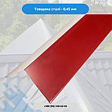 Планка коника оцинкований на кровлю розміз 250х250 мм (цинк 0,4) довжина 2 метра, фото 3