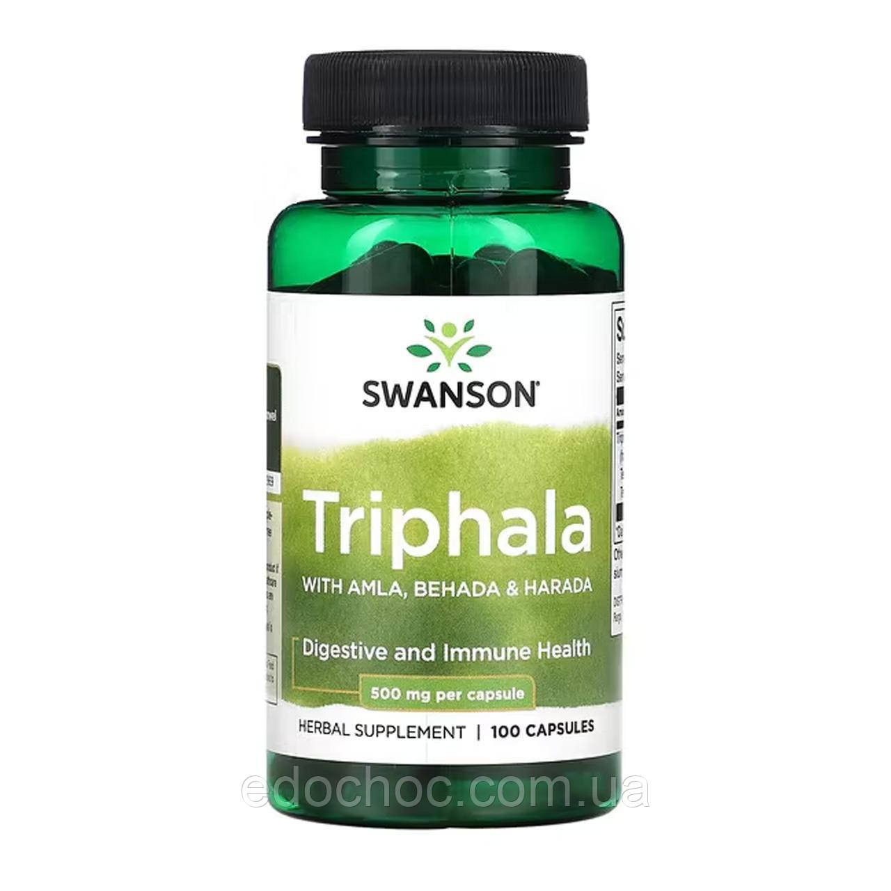 Трифала (Triphala) 500 мг 100 капсул SWV-11039