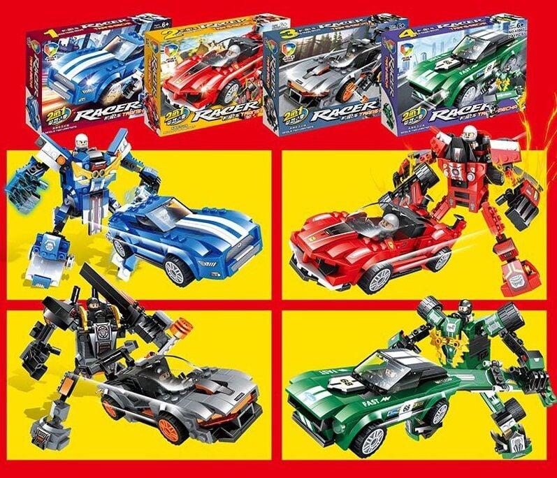 Конструктор 43003 "Racer Trans-mecha", 248 деталей, 2в1, трансформер