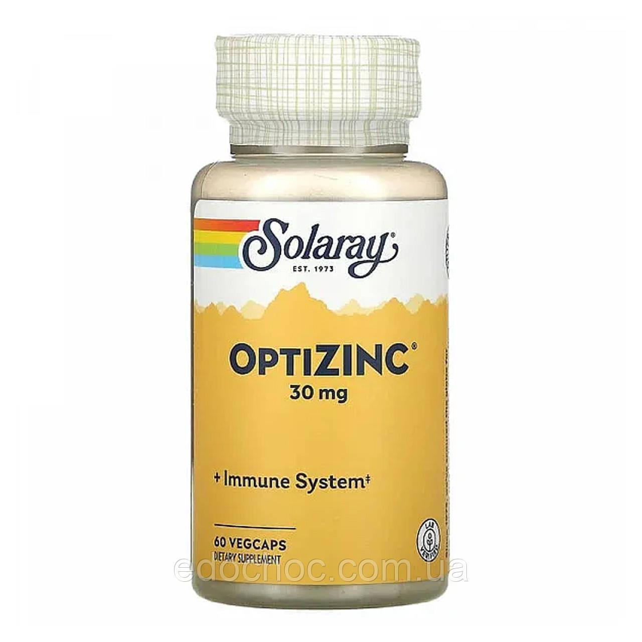 Біодобавка ОптіЦинк (OptiZinc) 30 мг 60 капсул SOR-04707