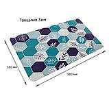 Вологопоглинаючий килимок шестикутники 38*58CM*3MM (D) SW-00001562, фото 4