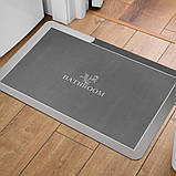 Вологопоглинаючий килимок сірий "Bathroom" 38*58CM*3MM (D) SW-00001563, фото 6
