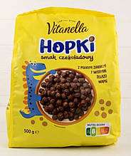 Пластівці шоколадні кульки кукурудзяні Vitanella Hopki 500 г Польща