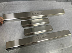 Захист порогів - накладки на пороги Volkswagen GOLF VII з 2012 р. (Standart)