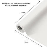 Самоклеюча екошкіра у рулоні 1.37*3m*0.5mm Білий (D) SW-00001415, фото 3