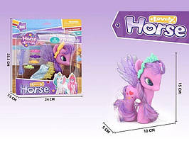 Поні 63814 B висота 15 см, щітка для гриви, діадема, шпильки, накидка