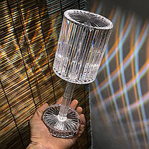 Настільна лампа-нічник Rose diamond Rgb (16 кольорів) Table Lamp з пультом 208558, фото 3