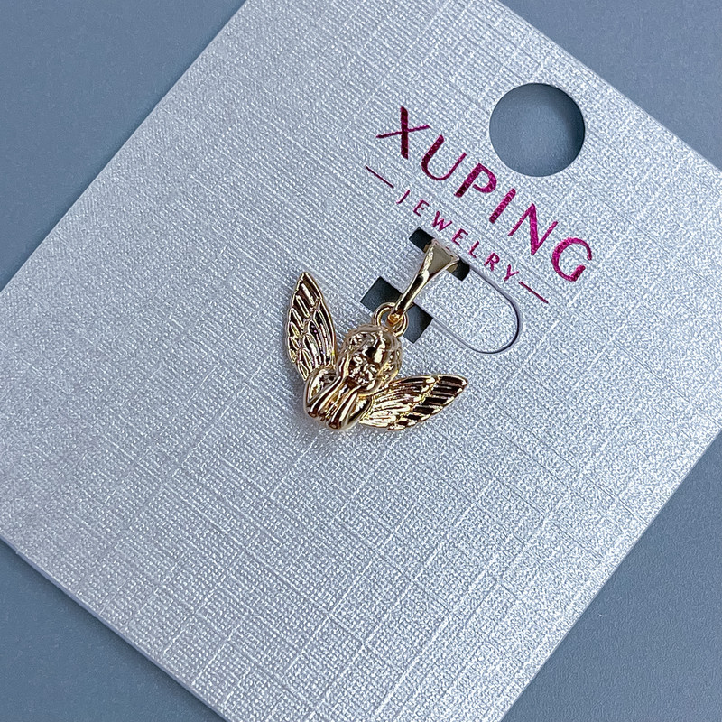 Кулон Xuping "Ангел" d-14 мм+ — L — 15 мм + позолота 18К, фото 1