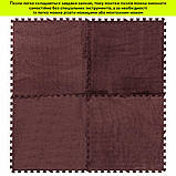 Підлога-пазл плюшевий КОРИЧНЕВИЙ 60*60*1cm (D) SW-00002083, фото 7