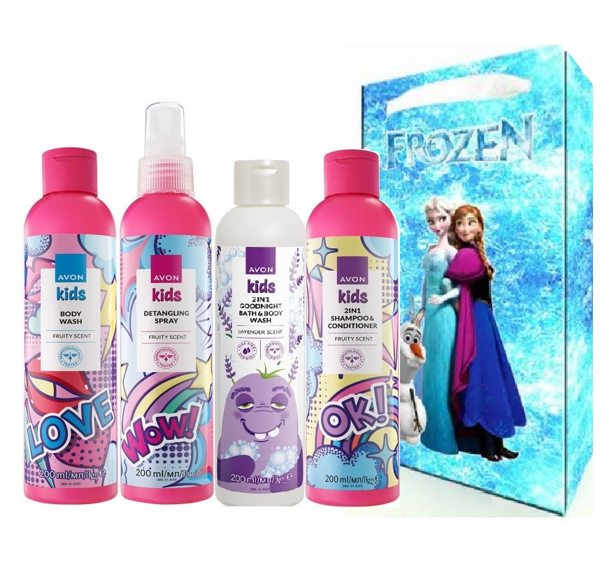 Фруктовий набір для дівчаток Avon Kids 4 в 1 з пакетом