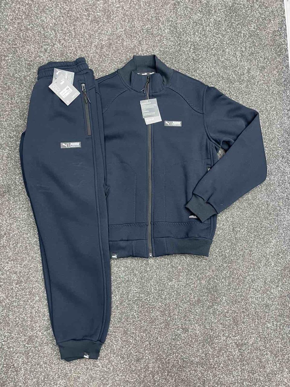 Чоловічий теплий спортивний костюм Pmwinter, чоловічий зимовий костюм синій. Чоловічий одяг Зима, фото 1