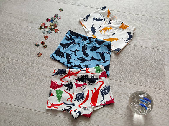 Набір трусиків боксери для хлопчиків 6-10 років арт. ТМ02 (3 штуки), фото 1