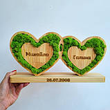 Іменний Подарунок на весілля молодятам,подарунок на річницю дружині, на річницю весілля батькам, фото 8