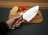 Ніж - сокира кухарський Sonmelony Chef SD-9 фултанг 30 см, фото 7