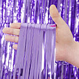 Дощик для фотозони 1 м на 1 м бузковий, фото 2