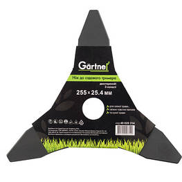 Ніж для тримера Gartner 255х25.4 мм 3-лопасті двосторонній (40020314) - оригінал