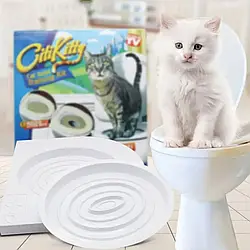 Система привчання кішок до унітаза Citi Kitty Cat Toilet Training, туалет для котів
