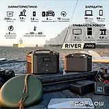 Портативна зарядна станція EcoFlow RIVER Pro (720 Wh), Електростанція для дому з ліхтариком ручним, фото 8