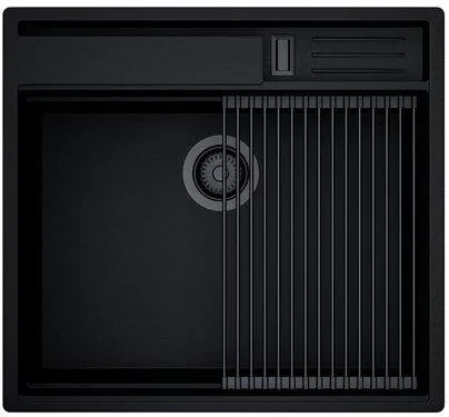 Раковина Globalo Silvano 60.1 Black/BL Mat, фото 1