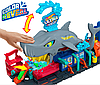 Hot Wheels ultimate новий легендарний гараж автомийка Акула Color Reveal Трек Хот Вілс Мега гараж з Акулою Ultra Shark Car Wash, фото 7