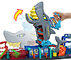 Hot Wheels ultimate новий легендарний гараж автомийка Акула Color Reveal Трек Хот Вілс Мега гараж з Акулою Ultra Shark Car Wash, фото 8