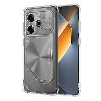 Чохол WXD силіконовий протиударний для Tecno Pova 6 / прозорий