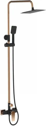 Душовий набір Invena Midnight Black Gold Rose A35D14