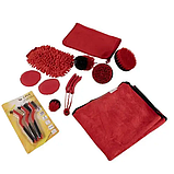 Великий комплект щіток для догляду за автомобілем Xtrobb (19 речей, 28,5х24х8,5 см), фото 5