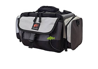 Сумка спінінгіста Feather з 4-ма органайзерами (41х28х23 см), рибальська сумка з коробками