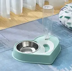 Годівниця з напувалкою для хатніх тварин DOG&Cat bowl Посуд для собак і кішок RTS