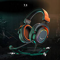 Накладні ігрові навушники FIFINE H6 AmpliGame RGB із мікрофоном, фото 5