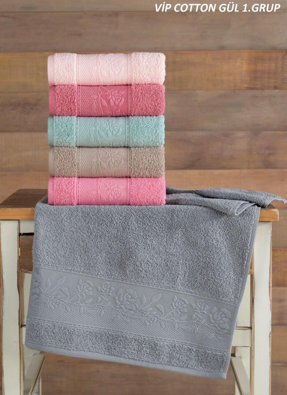 Рушники махрові Туреччина Cestepe Vip Cotton Gul v1 100% бавовна, фото 1