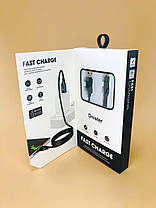 Кабель Usb Micro USB 4you Dnister 2.4A 2m black, фото 3