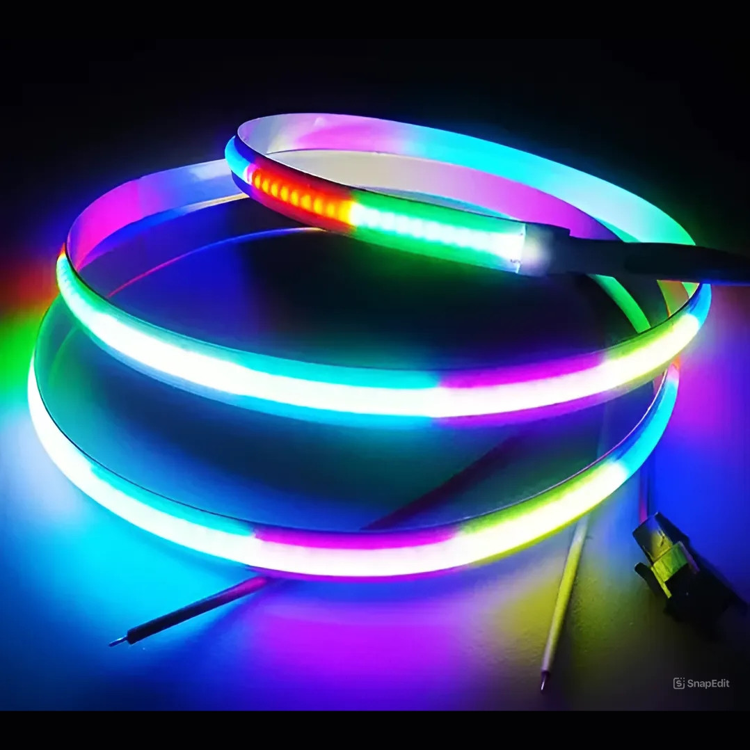 Адресна світлодіодна стрічка SMART COB RGB WS2811 12V 7720led/m 18W IP20, фото 1