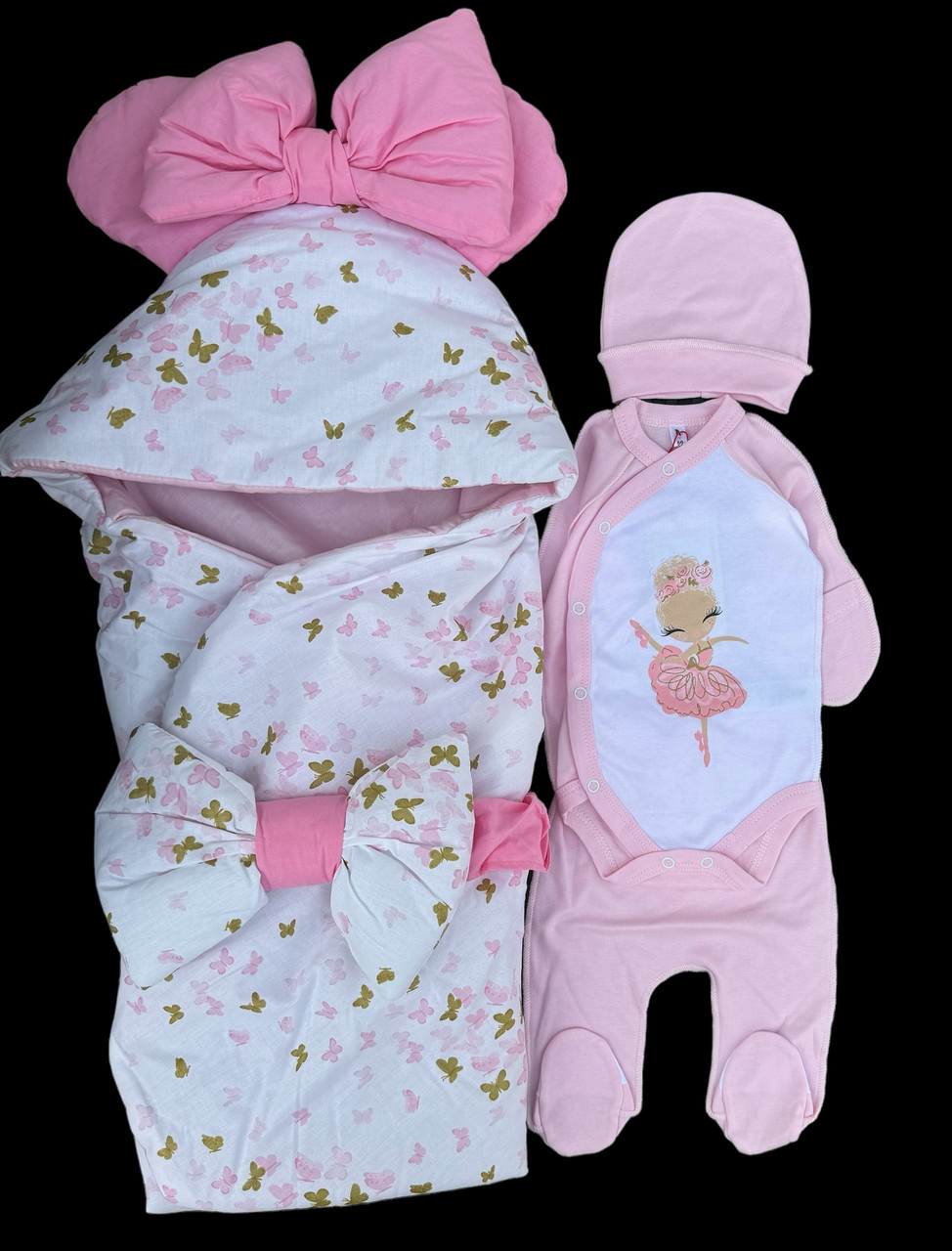 Красивый набор одежды девочек, качественая одежда для малышей, лето, демисезон, рост 56 см, хлопок - фото 1 - id-p1380594073