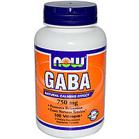 Now GABA 750mg 100 veg caps