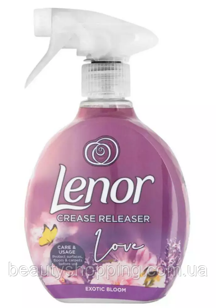 Lenor Love crease releaser Exotic Bloom Спрей для розгладження складок на одязі 500 мл