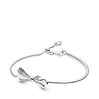 Срібний браслет для намистин Пандора  з регульованою застібкою  597242CZ