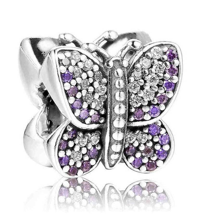 Срібна намистина Pandora  Метелик 791257ACZ