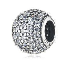Срібна намистина Pandora   Куля паве  791051CZ