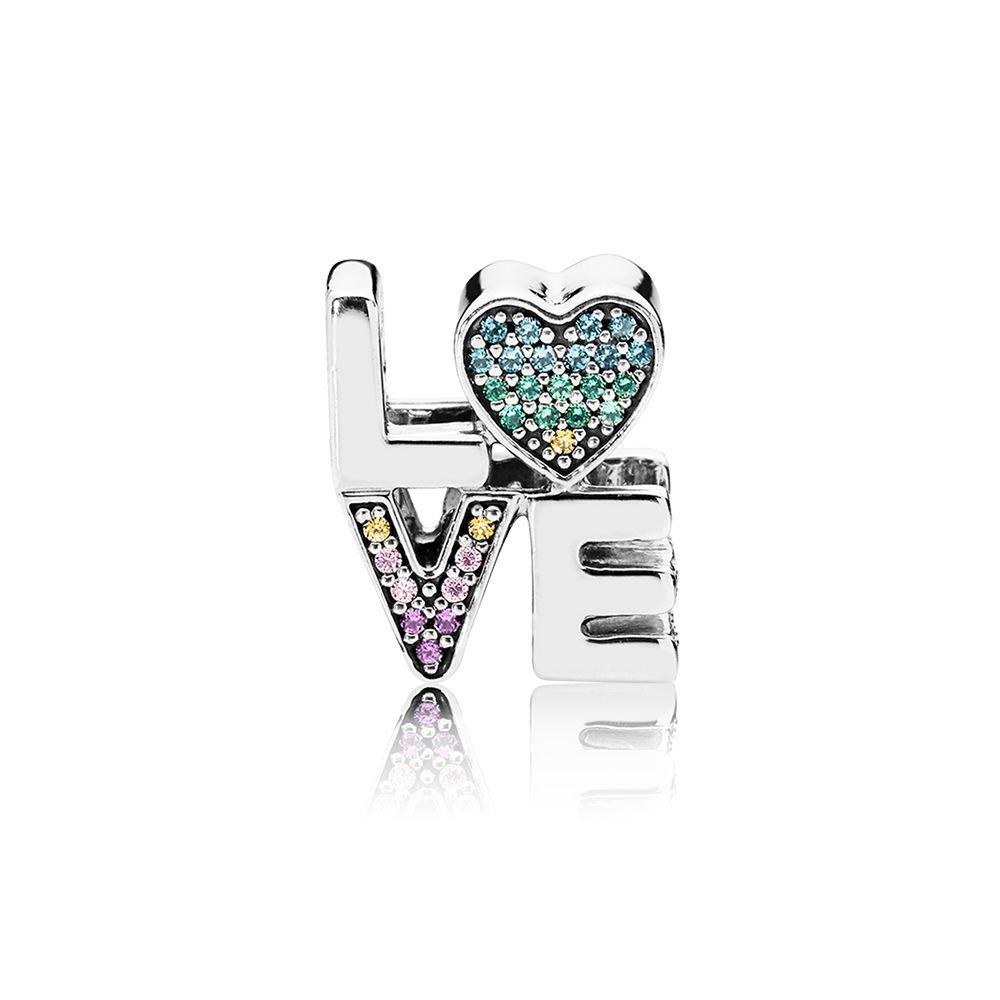 Срібна намистина Pandora   Любов  797189NRPMX