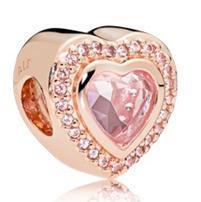 Срібна намистина Pandora  в позолоті   797608CZ-2
