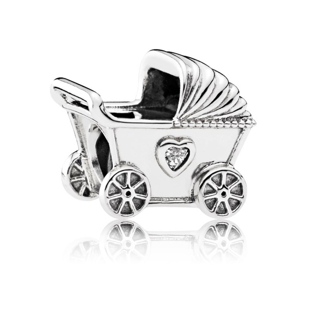 Срібна намистина Pandora   Коляска  792102CZ