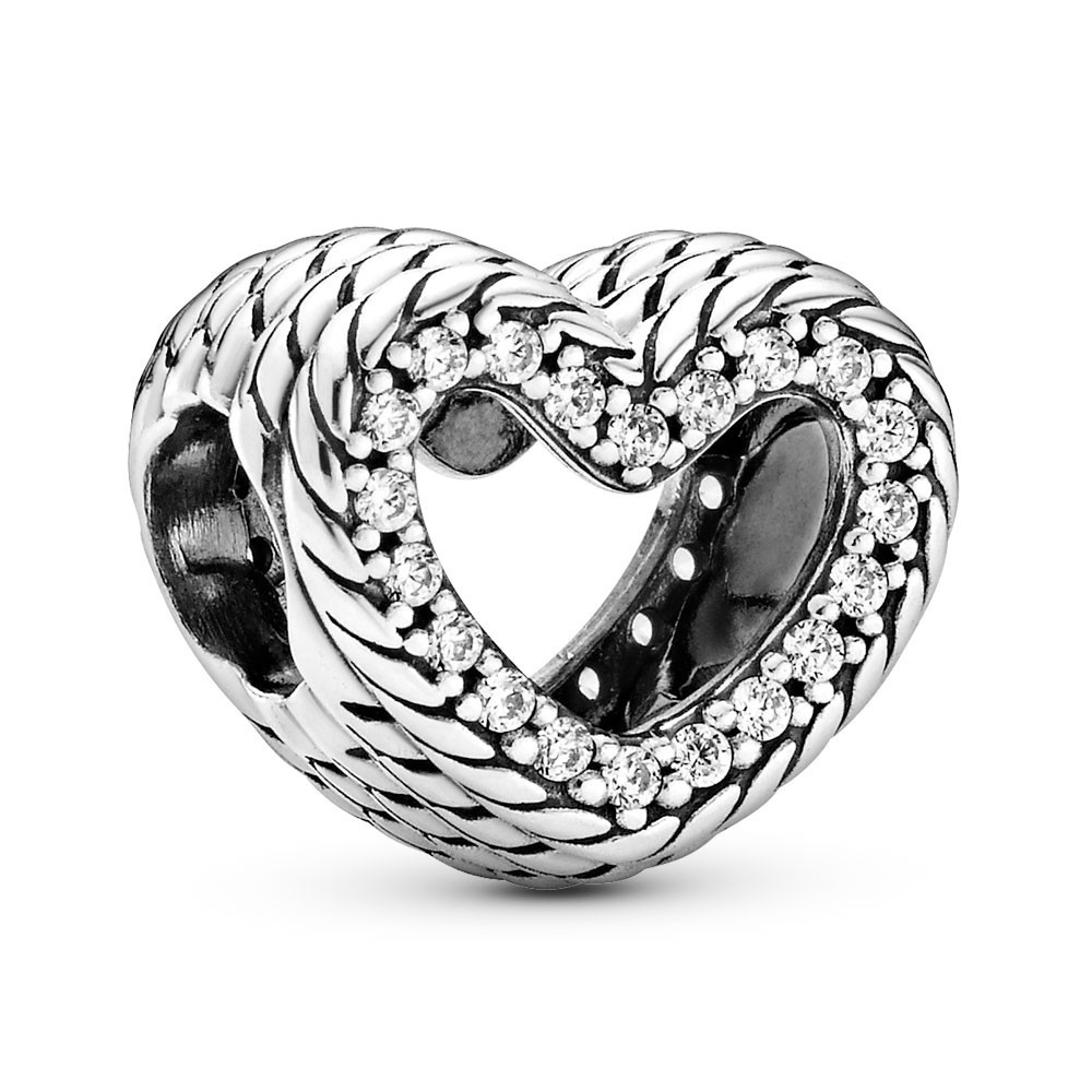 Срібна намистина Pandora   Відкрите серце  799100C01