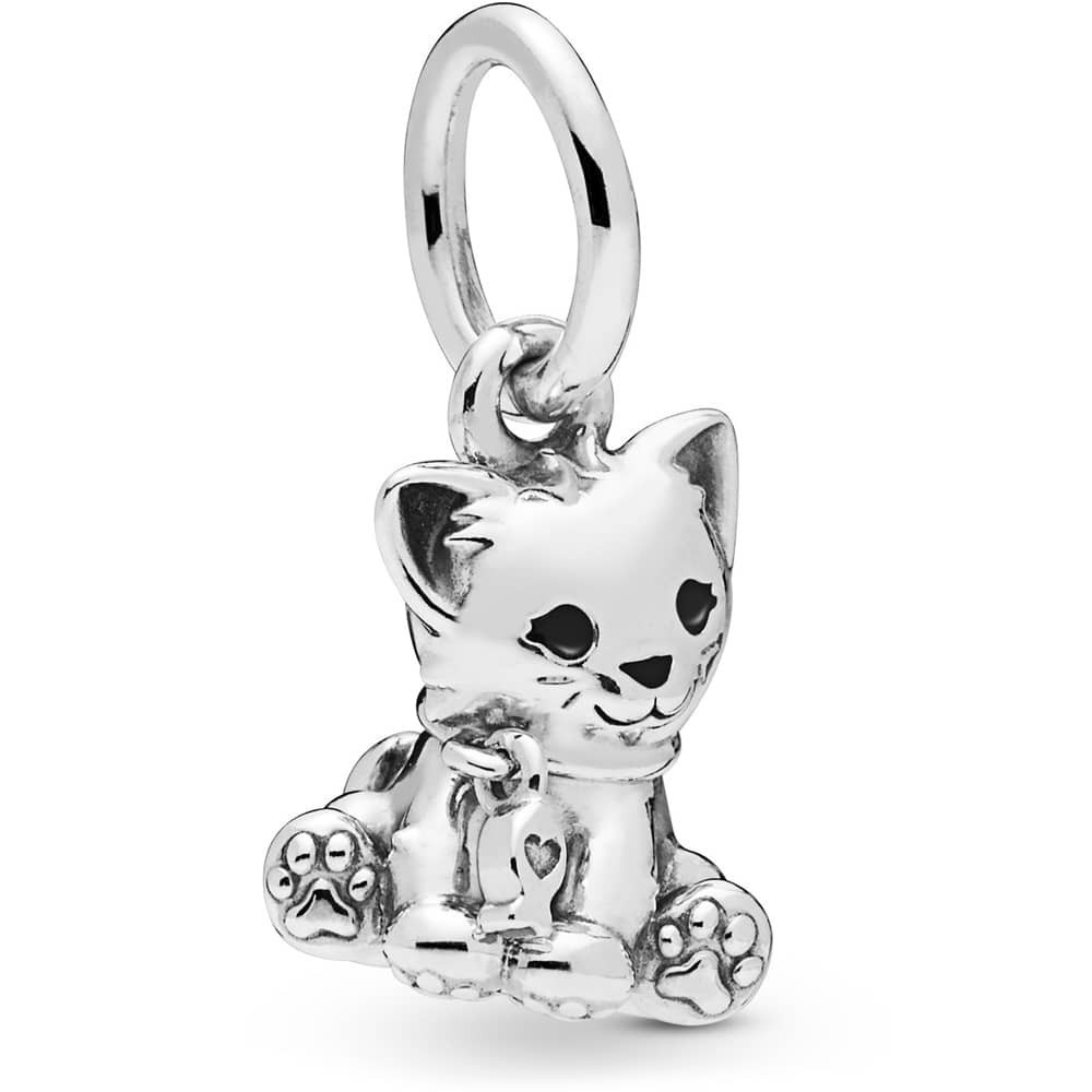 Срібна намистина Pandora   Кошеня  798011EN16
